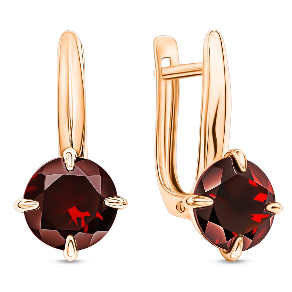 

Серьги из золота 585Gold 202013636, гранат, 202013636