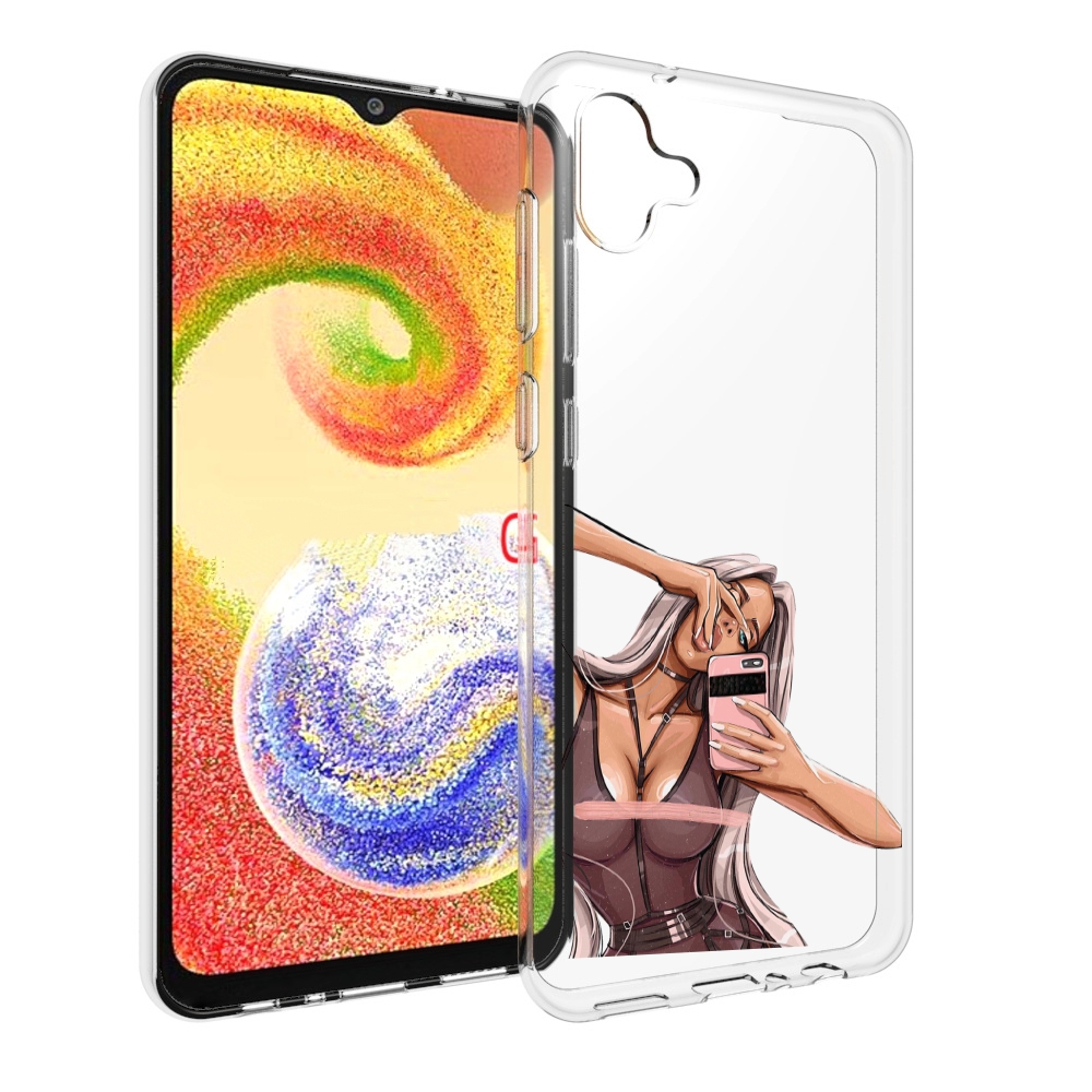 

Чехол MyPads девушка-в-прозрачной-одежде для Samsung Galaxy A04, Прозрачный, Tocco