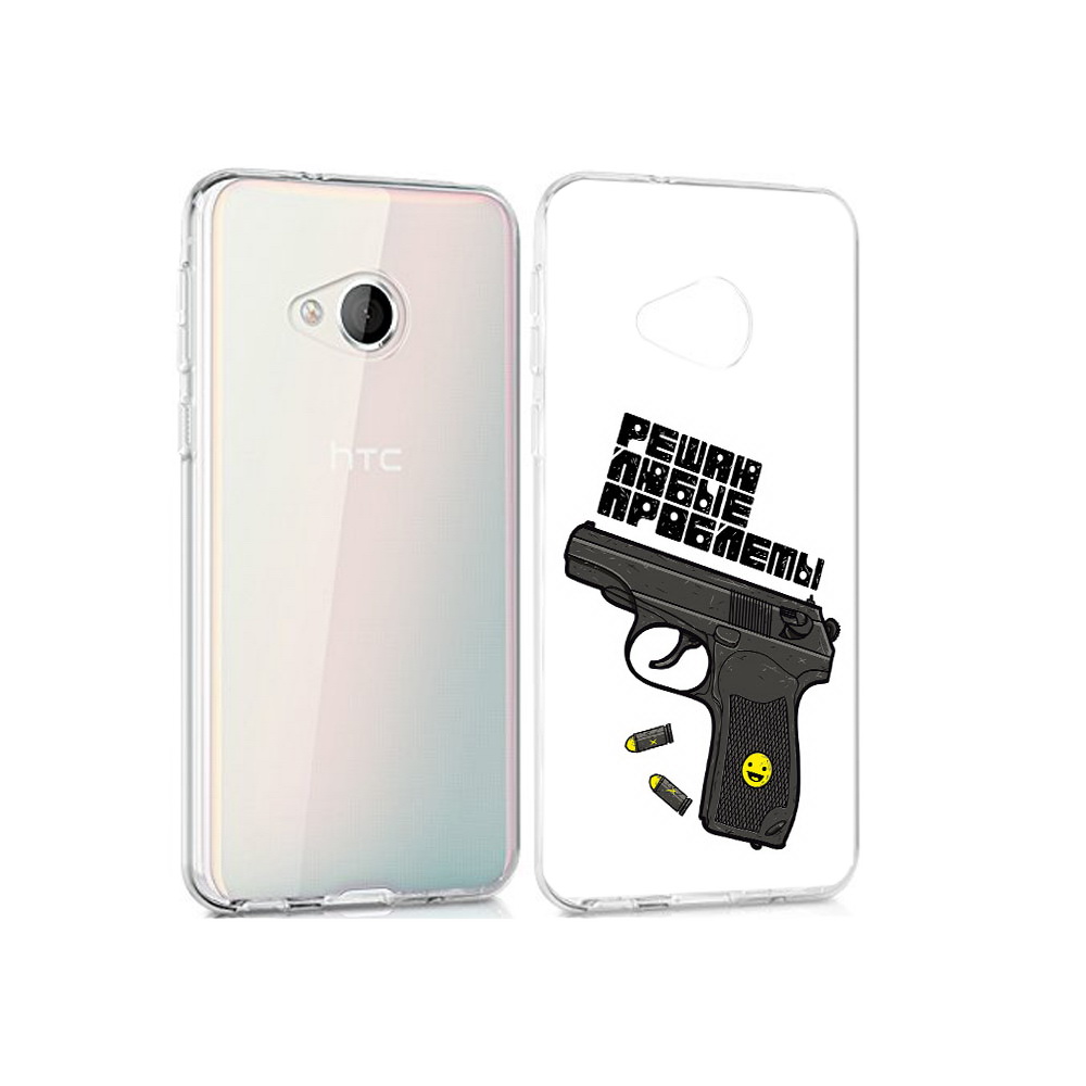 

Чехол MyPads Tocco для HTC U Play пистолет против проблем, Прозрачный, Tocco
