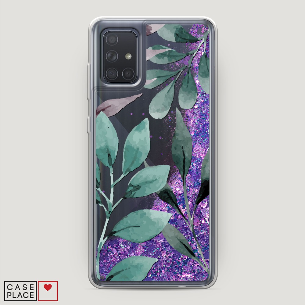 

Чехол Awog на Samsung Galaxy A71 4G "Листы цветов", Разноцветный, 29092-1