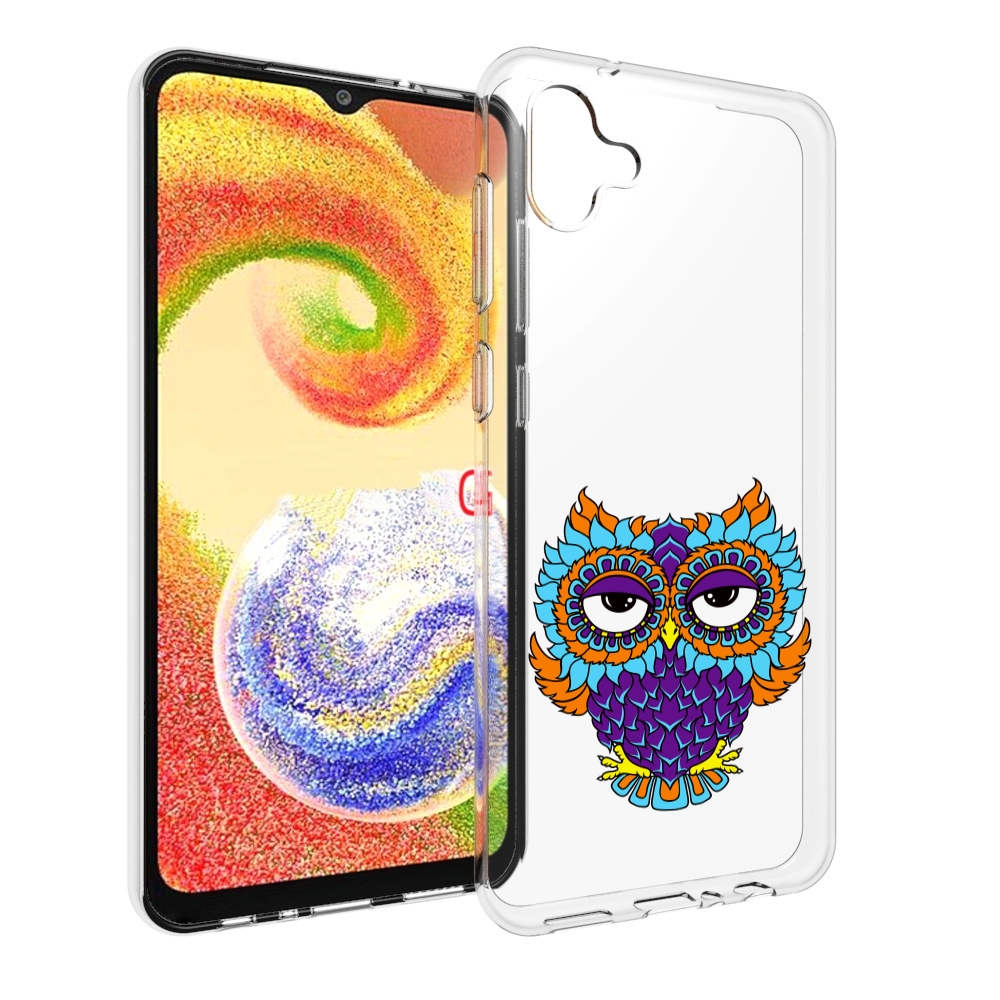 Чехол MyPads Цветная сова для Samsung Galaxy A04