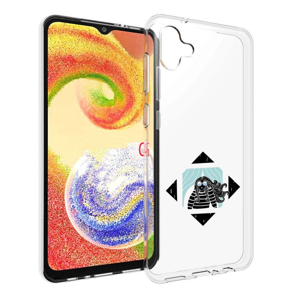 

Чехол MyPads девушка-в-квадратике для Samsung Galaxy A04, Прозрачный, Tocco