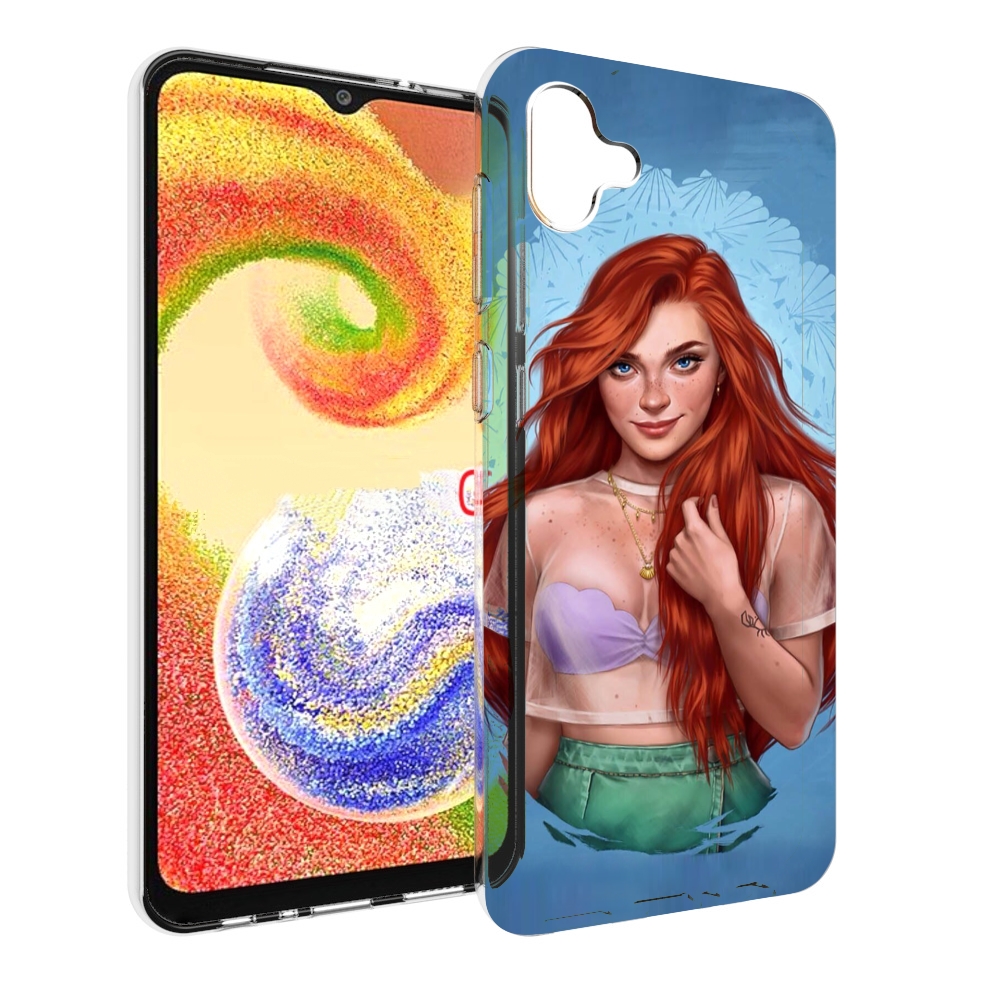 

Чехол MyPads девушка-в-голубом-фоне женский для Samsung Galaxy A04, Прозрачный, Tocco
