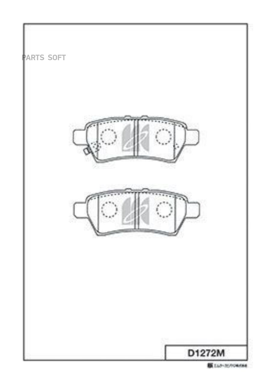 

Колодки дисковые з.\ Nissan Pathfinder 2.5D 05> D1272M-01 =1188 01=FDB1882 [44060EB325]