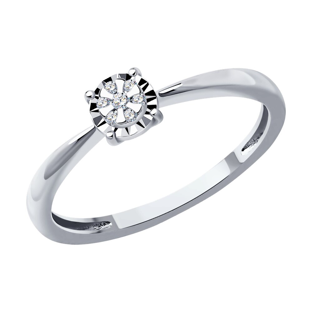 

Кольцо из золота р. 16 SOKOLOV Diamonds 1012553-3, бриллиант, 1012553-3