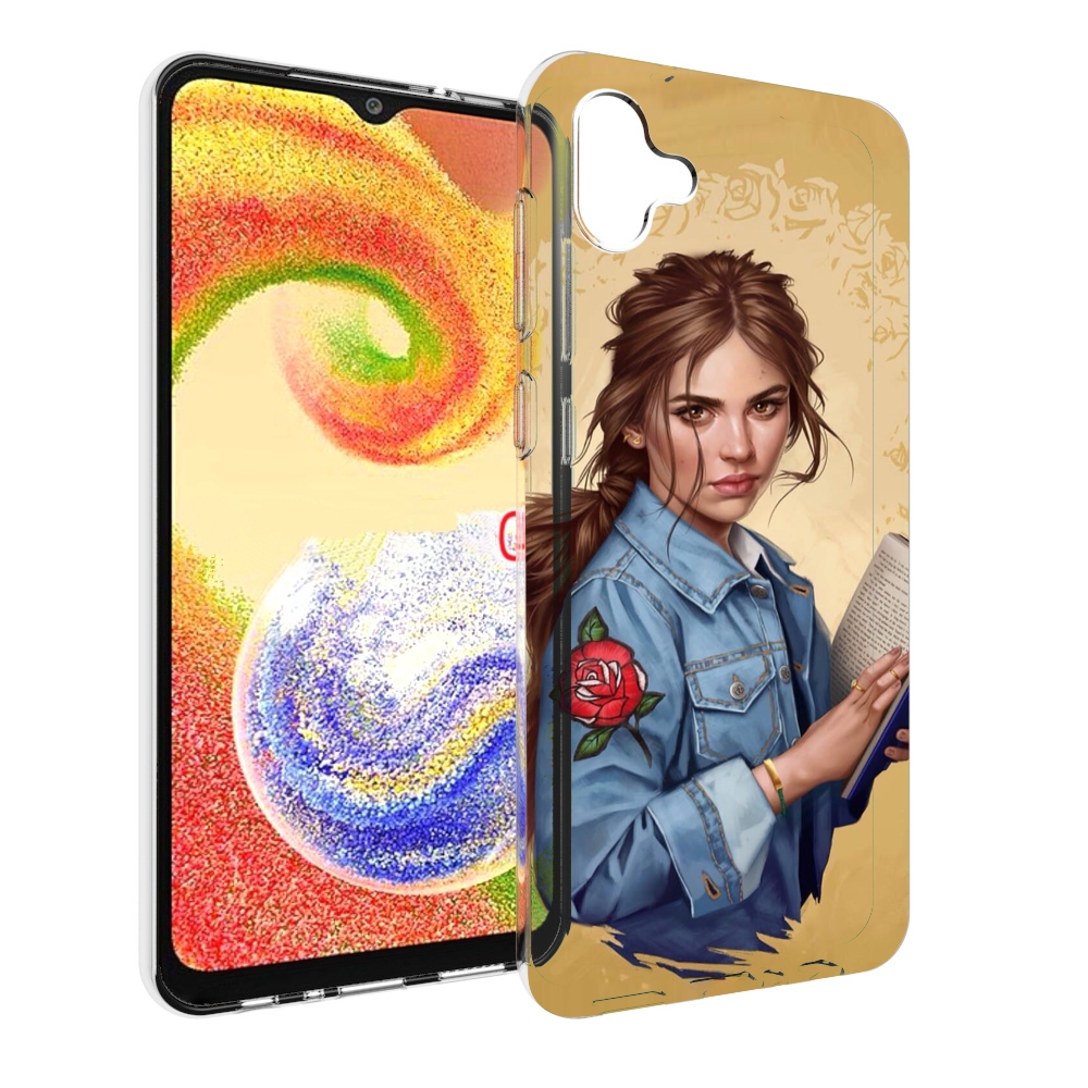 

Чехол MyPads девушка-в-бежевом-фоне для Samsung Galaxy A04, Прозрачный, Tocco