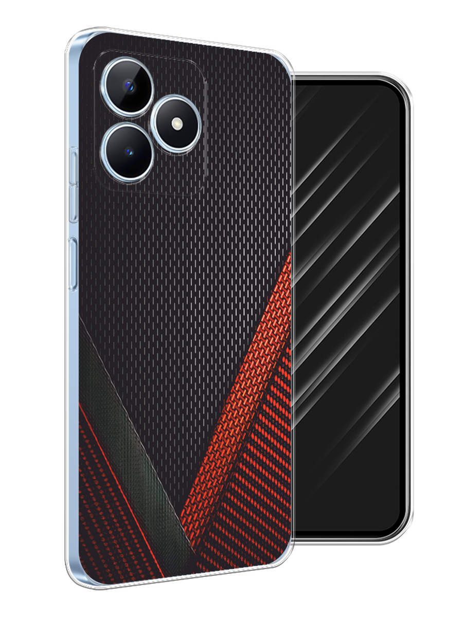 

Чехол Awog на Realme C60 "Красный карбон", Черный;красный, 2516550-1