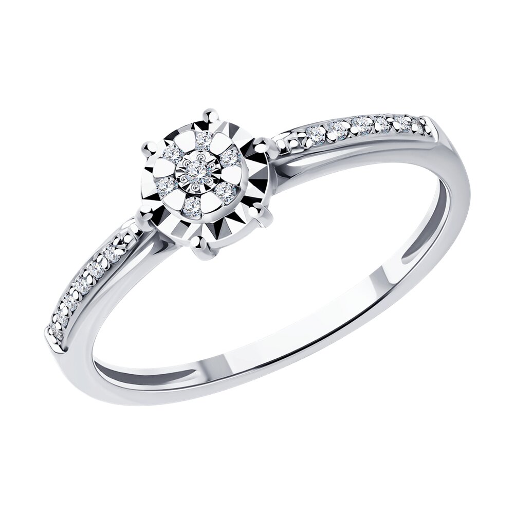 

Кольцо из золота р.  SOKOLOV Diamonds 1012548-3, бриллиант, 1012548-3