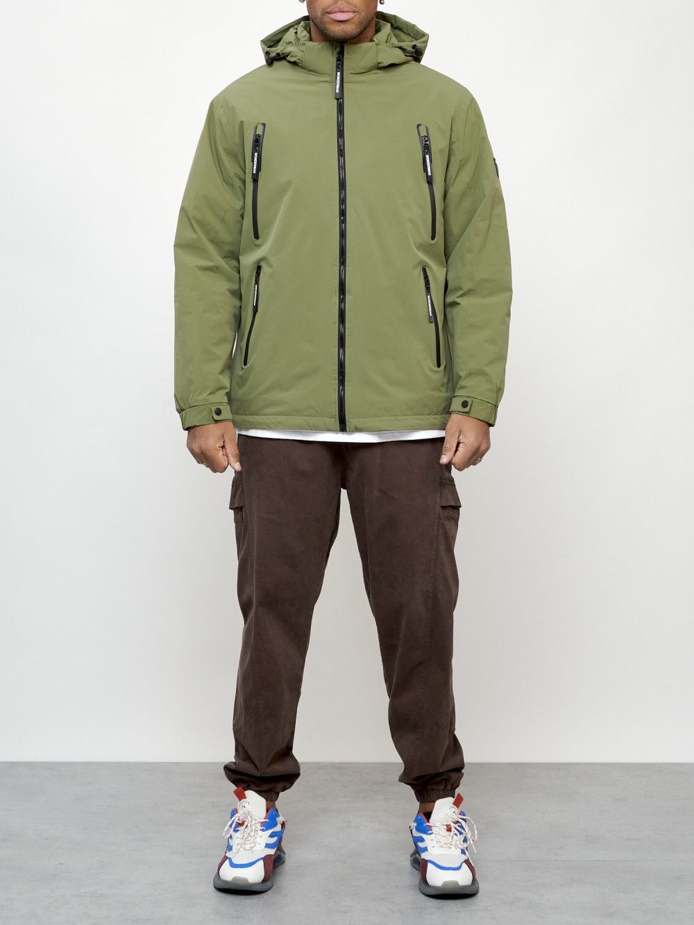 Куртка мужская AD7312 зеленая 3XL