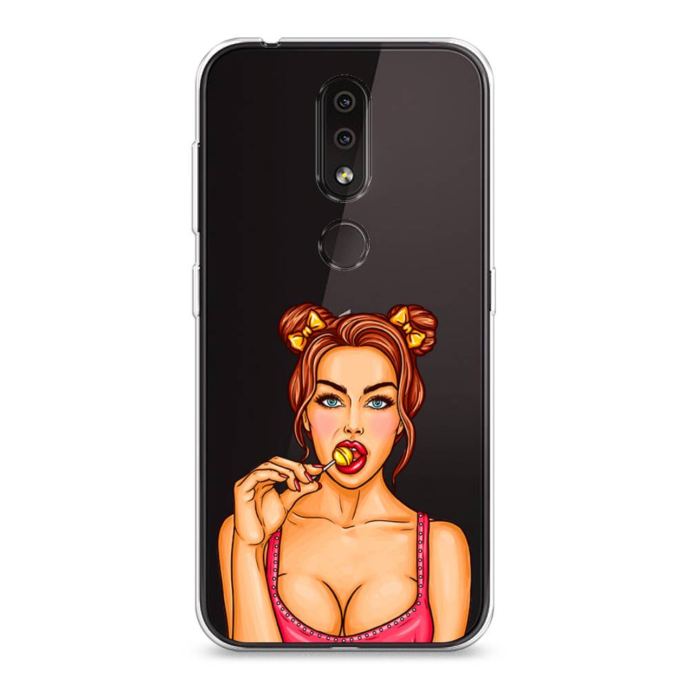 

Чехол Awog на Nokia 4.2 / Нокиа 4.2 "Вкусный леденец", Бежевый;коричневый;розовый, 122550-7