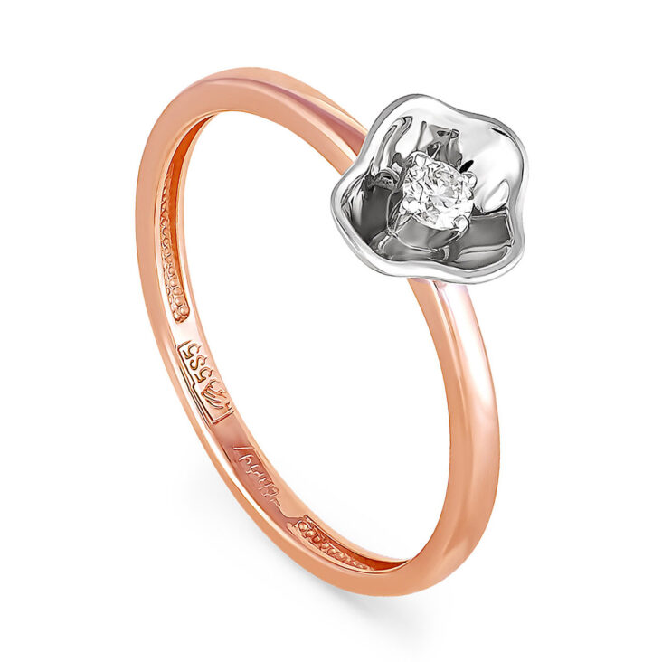 

Кольцо из красного золота с бриллиантом р. 16,5 Kabarovsky 11-0855-1000, 11-0855-1000