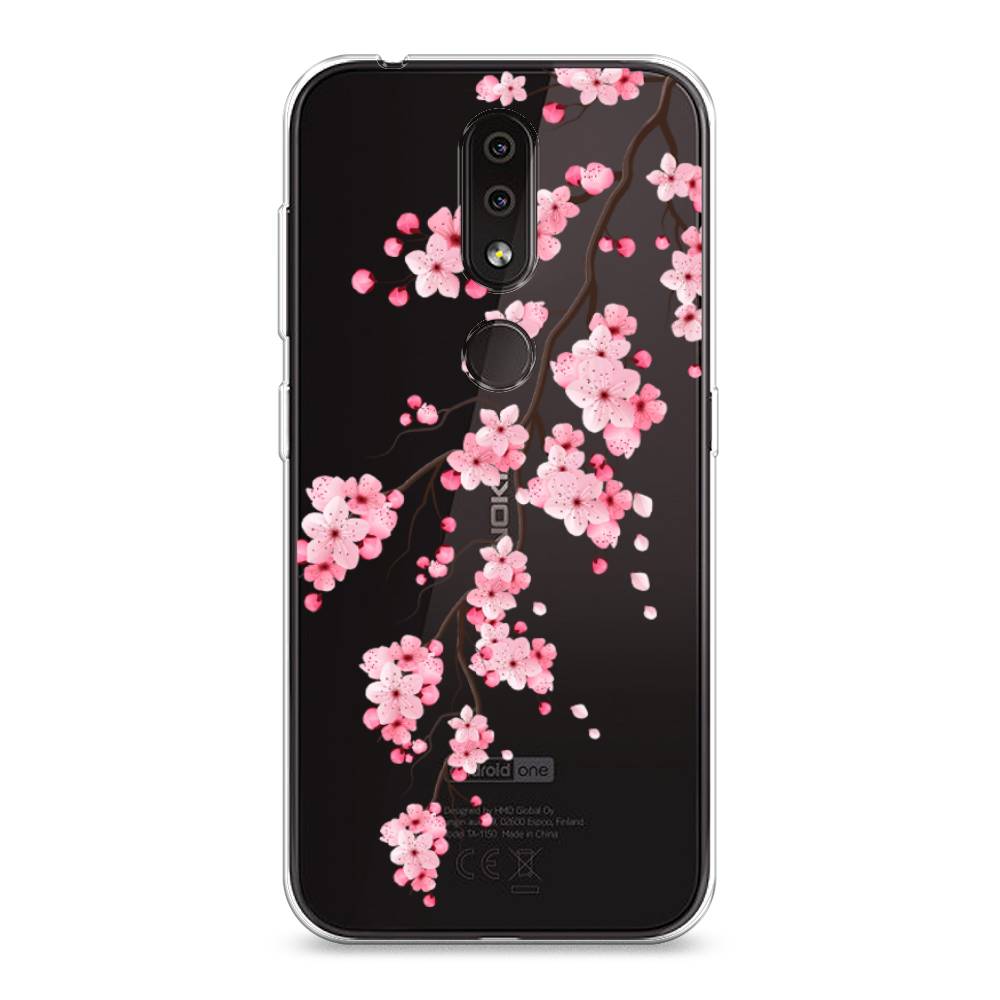 

Чехол Awog на Nokia 4.2 / Нокиа 4.2 "Розовая сакура", Розовый;коричневый, 122550-8