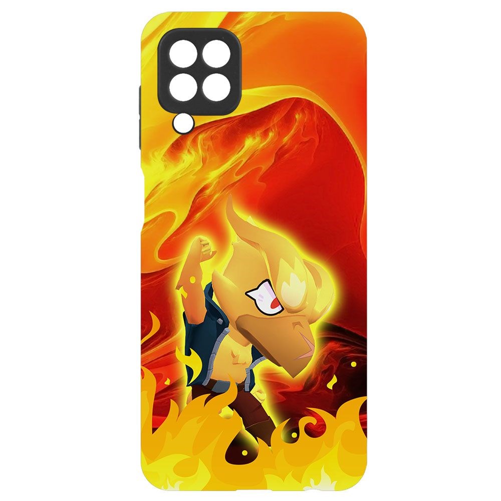 фото Чехол-накладка krutoff brawl stars - ворон-феникс для samsung galaxy m32 (m325)