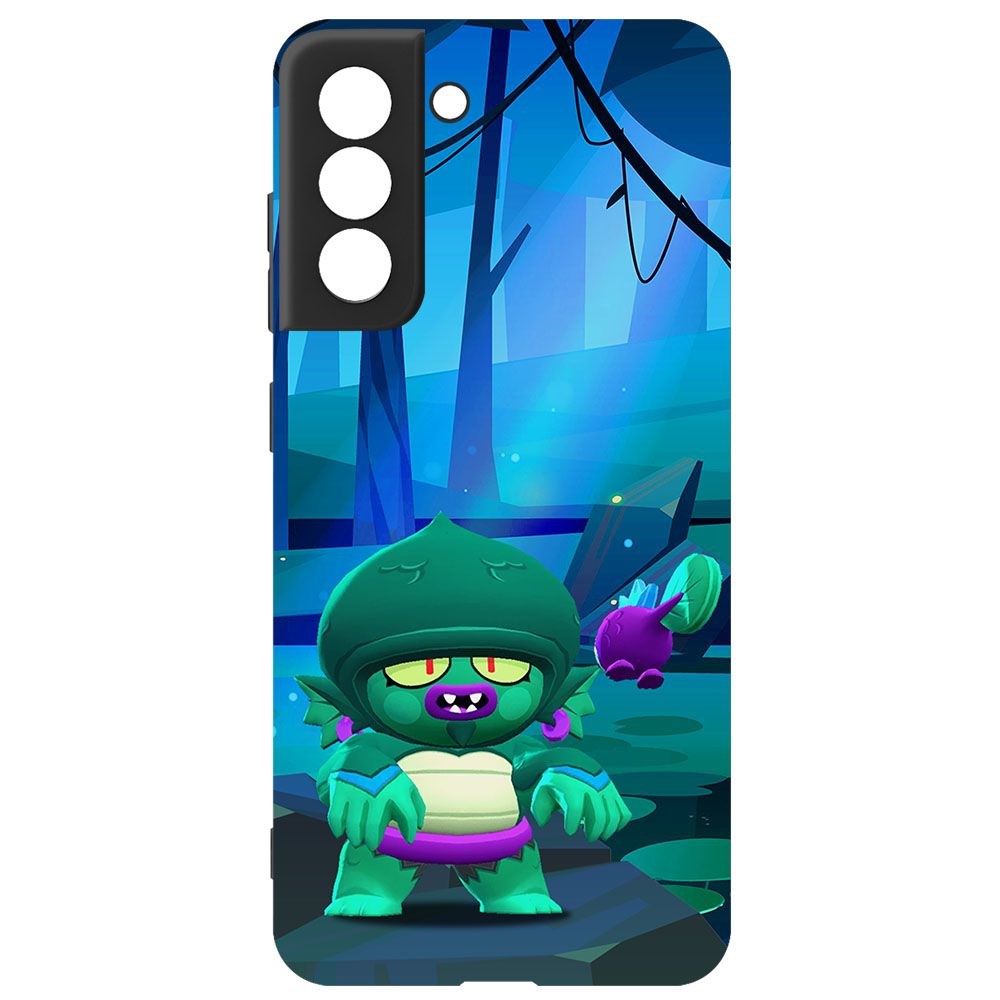 Чехол-накладка Krutoff Brawl Stars - Болотный Джин для Samsung Galaxy S21 FE (G990)