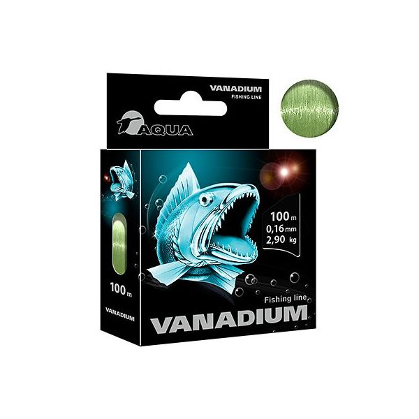 

Леска для рыбалки AQUA Vanadium 0,16mm 100m ( 1 штука ), Зеленый, Vanadium