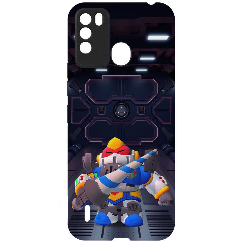 

Чехол-накладка Krutoff Brawl Stars - Паладин Вольт-Меха для ITEL Vision 1 Pro, Черный