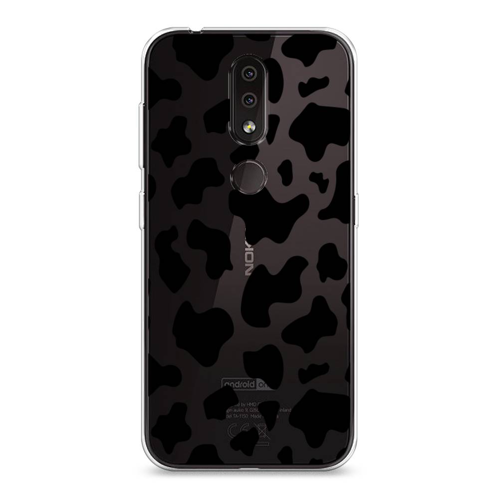 

Чехол Awog на Nokia 4.2 / Нокиа 4.2 "Пятна коровы черные", Черный, 122550-2