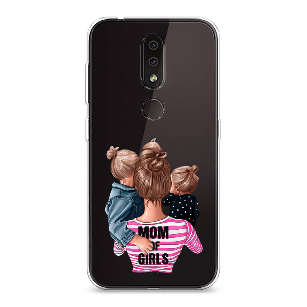 

Чехол Awog на Nokia 4.2 / Нокиа 4.2 "Mom of Girls", Синий;розовый;черный, 122550-6