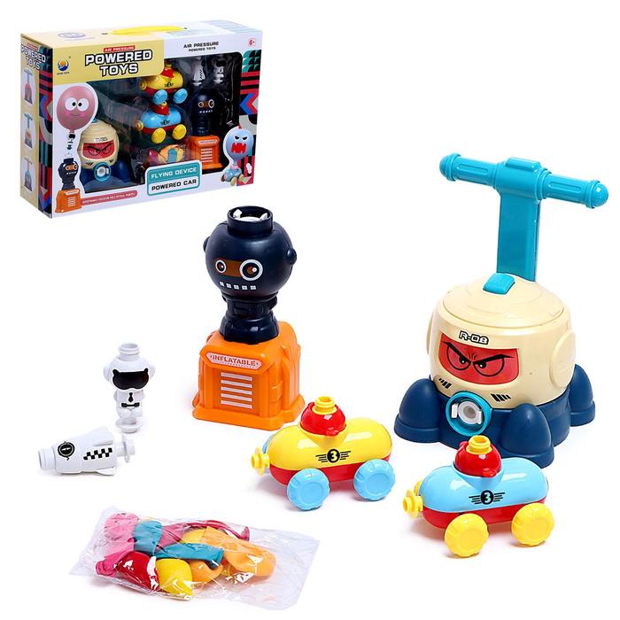

Набор машинок на воздушном шаре Balloon Car, с станцией запуска, цвета МИКС