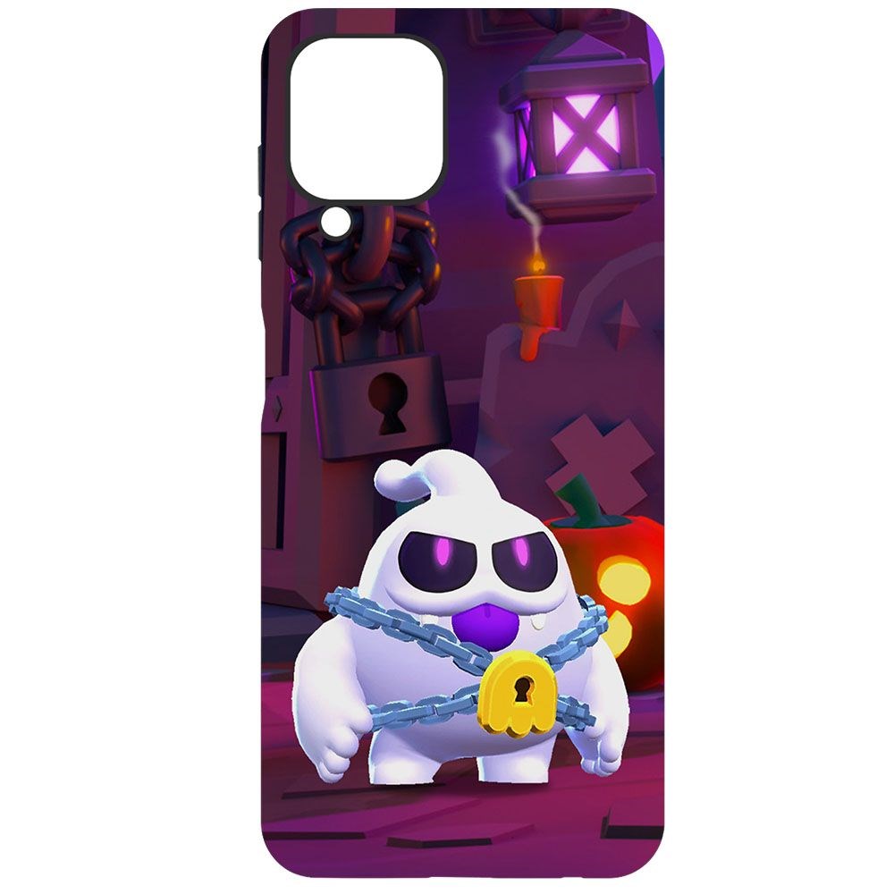 

Чехол-накладка Krutoff Brawl Stars - Призрак Скуик для Samsung Galaxy A22/M22 (A225/M225), Черный