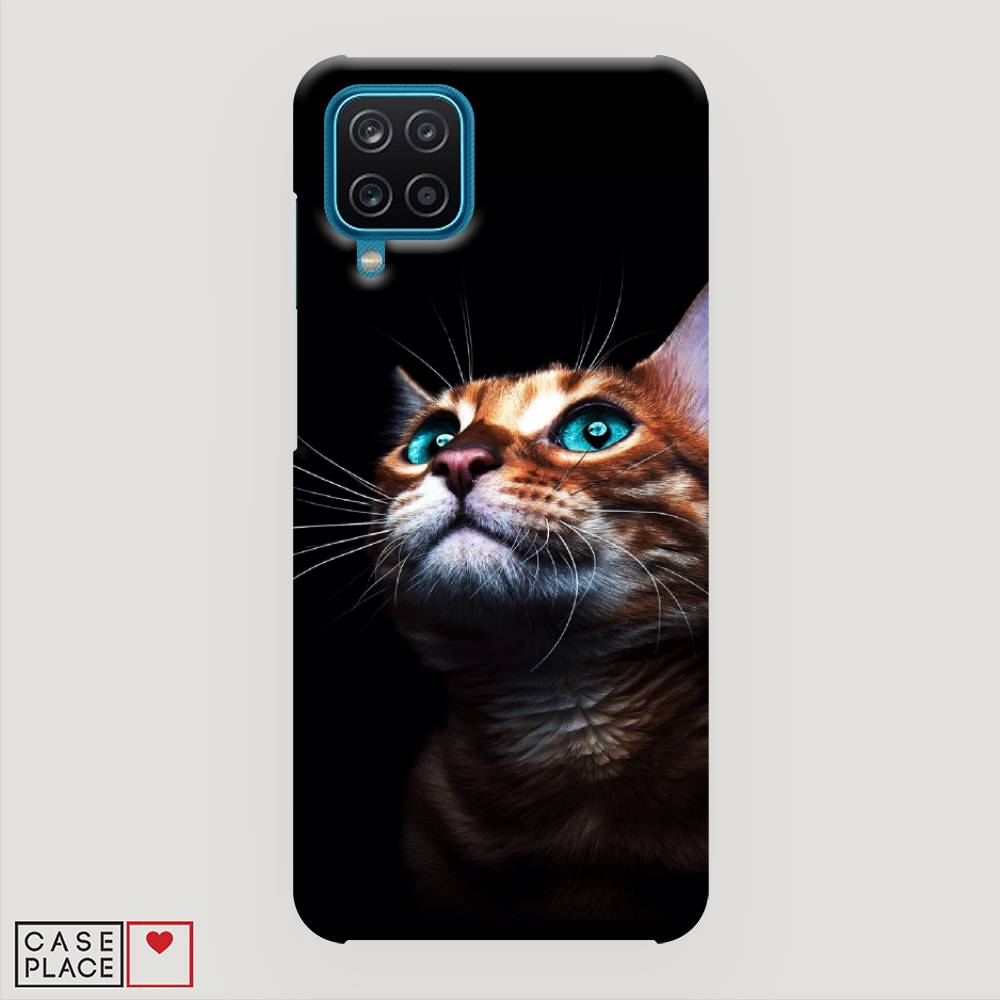

Пластиковый чехол "Мечтательный кот" на Samsung Galaxy A12, 2101620-1