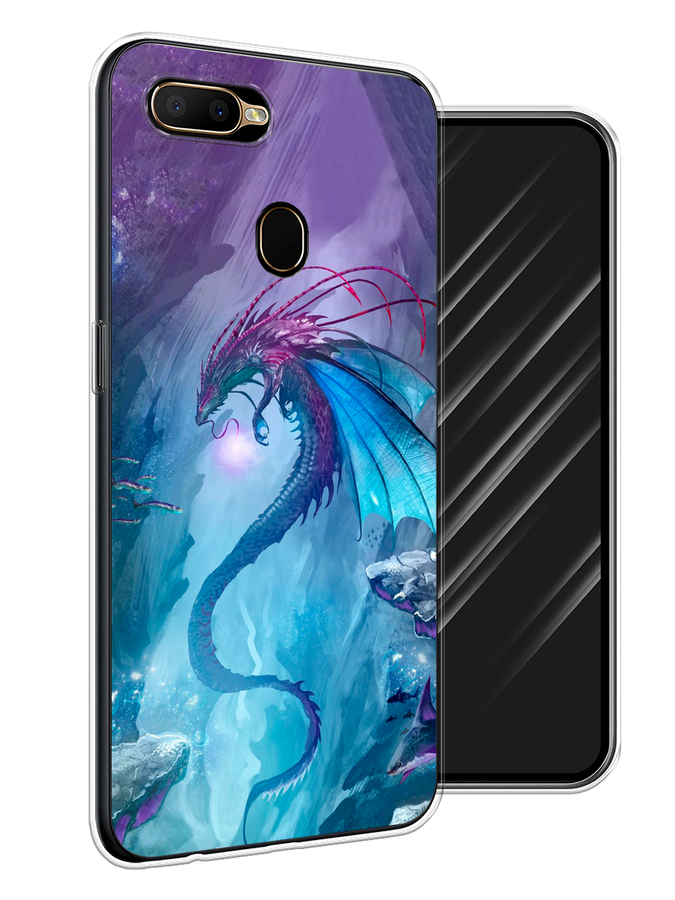 

Чехол Awog на Oppo A5s "Водный дракон", Разноцветный, 252350-2
