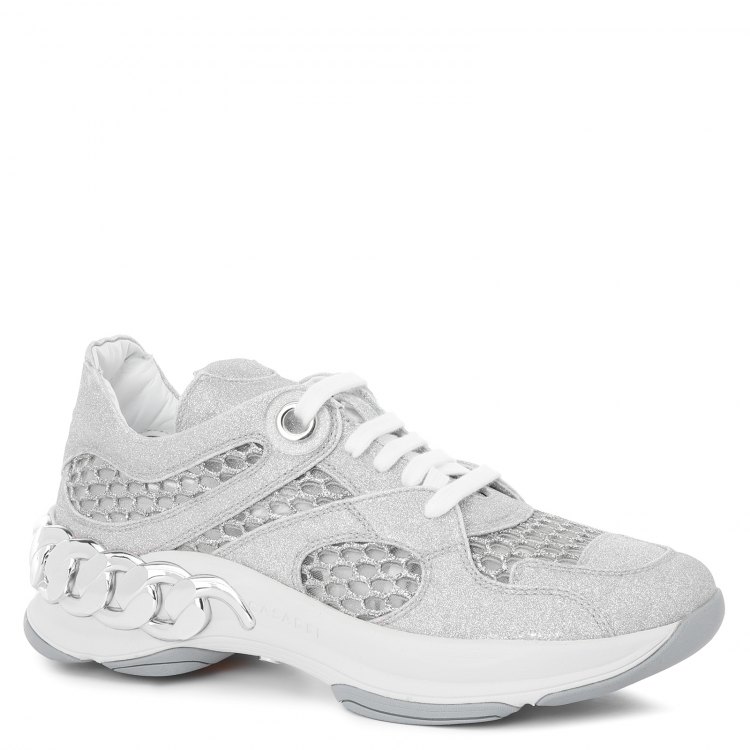 

Кроссовки женские Casadei 2J883P020 серебристые 40 EU, 2J883P020