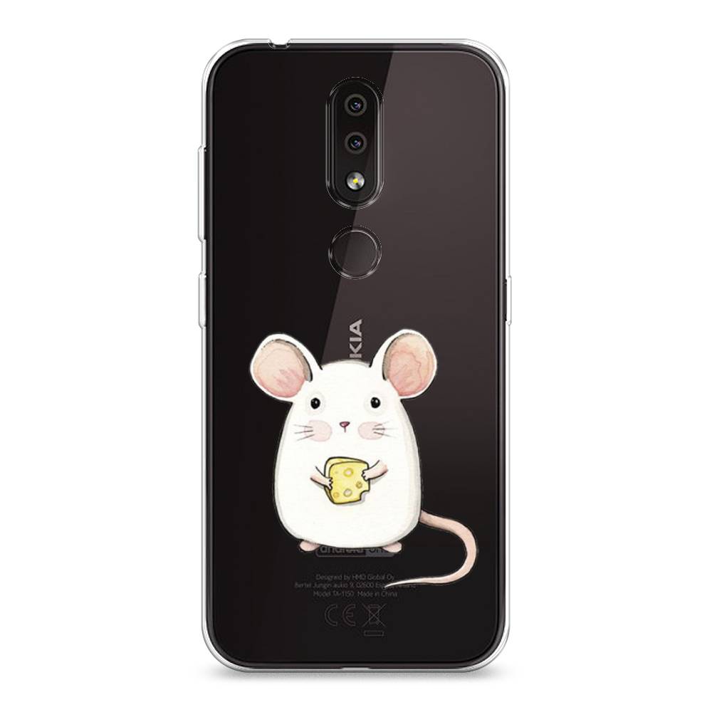 

Чехол Awog на Nokia 4.2 / Нокиа 4.2 "Мышка", Белый;розовый;прозрачный, 122550-1