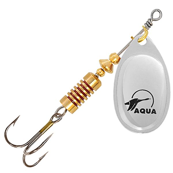 

Блесна AQUA AGLIA 12,0g, № , A0-06 (серебро),  шт, Серебристый, AGLIA вертушка