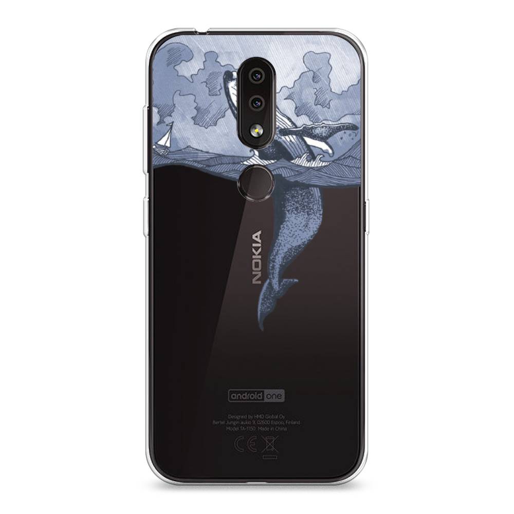 

Чехол Awog на Nokia 4.2 / Нокиа 4.2 "Два измерения", Голубой;черный;прозрачный, 122550-7