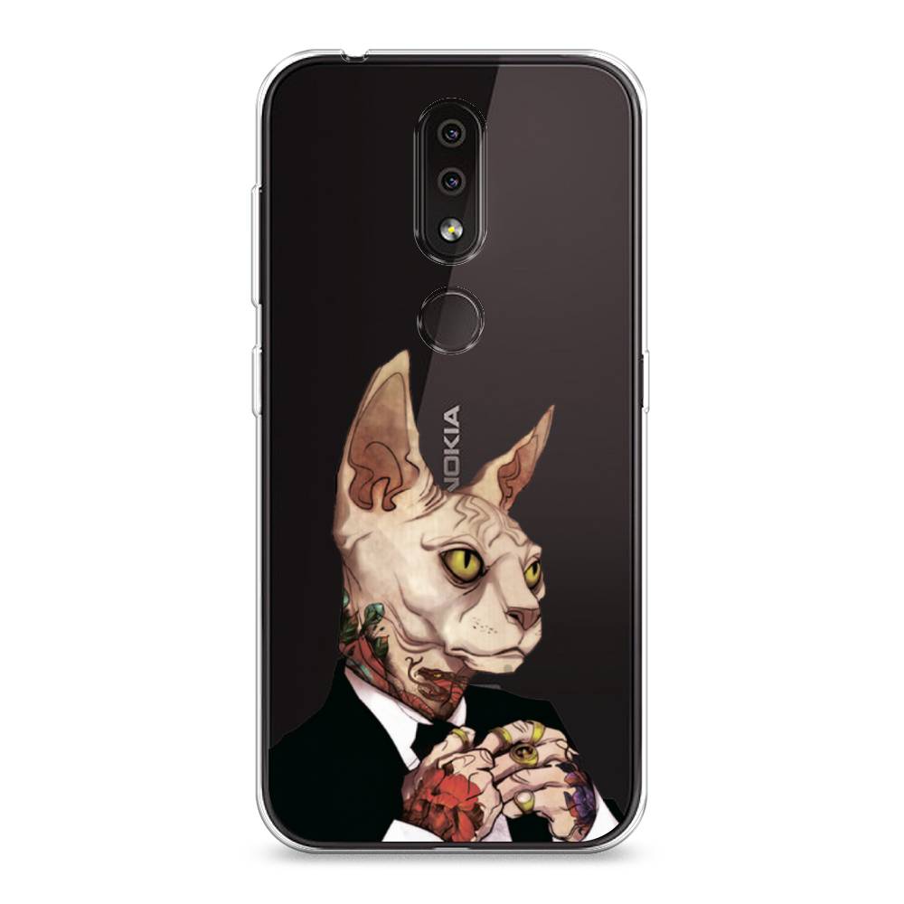 

Чехол Awog на Nokia 4.2 / Нокиа 4.2 "Татуированный сфинкс", Бежевый;черный;красный, 122550-7