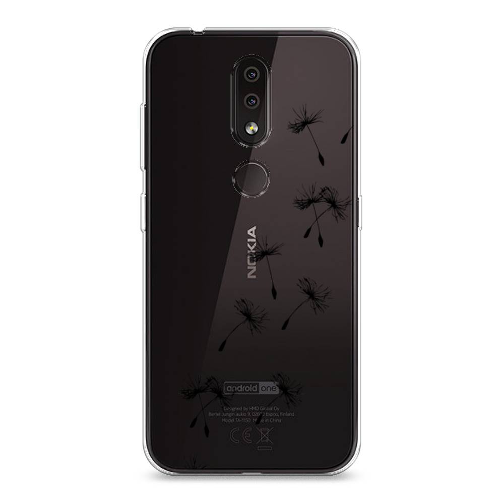 

Чехол Awog на Nokia 4.2 / Нокиа 4.2 "Летящие одуванчики", Черный, 122550-8