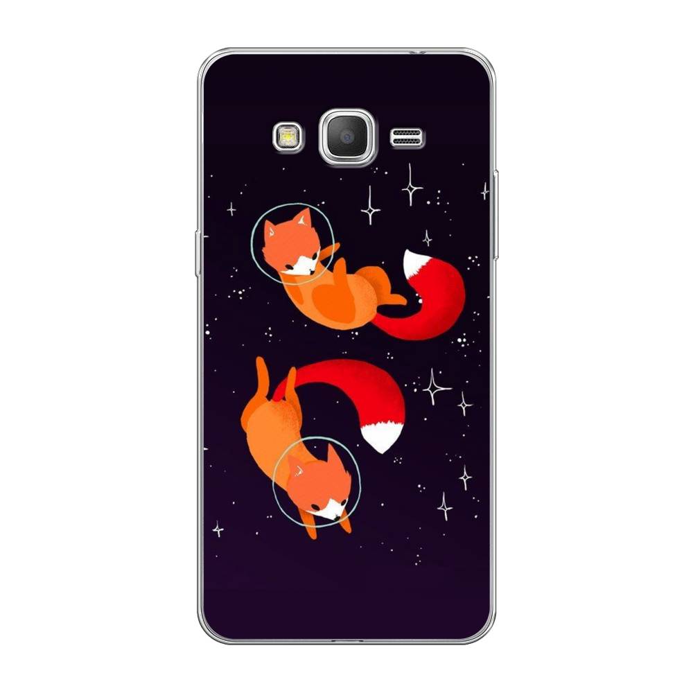 

Чехол Awog на Samsung Galaxy Grand Prime / Самсунг Grand Prime "Лисы космонавты", Оранжевый, 21950-4