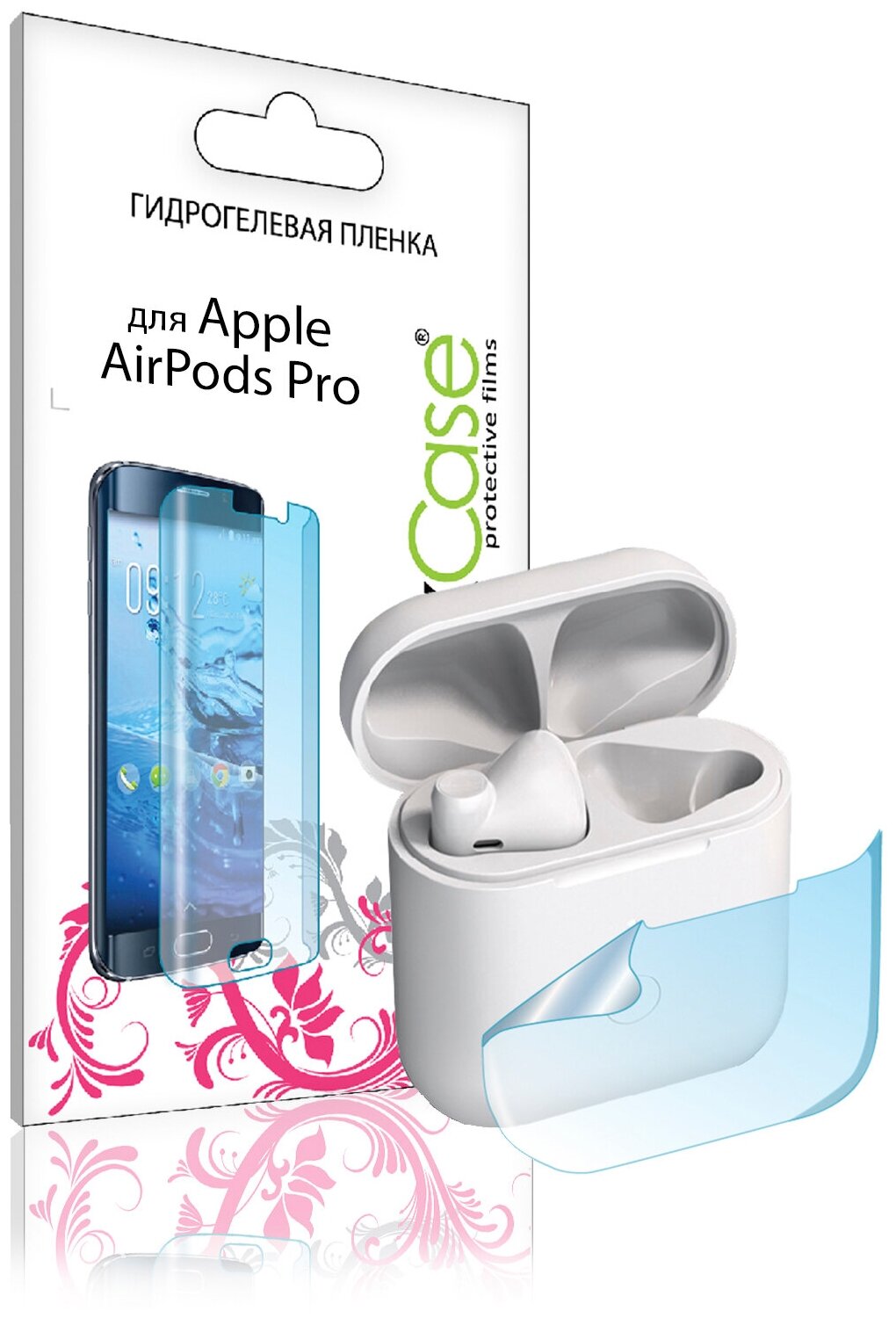 

Гидрогелевая пленка LuxCase для APPLE AirPods Pro, Прозрачный, APPLE AirPods Pro