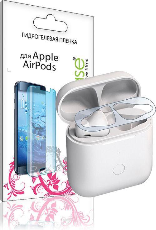 

Гидрогелевая пленка LuxCase для APPLE AirPods, Прозрачный, APPLE AirPods
