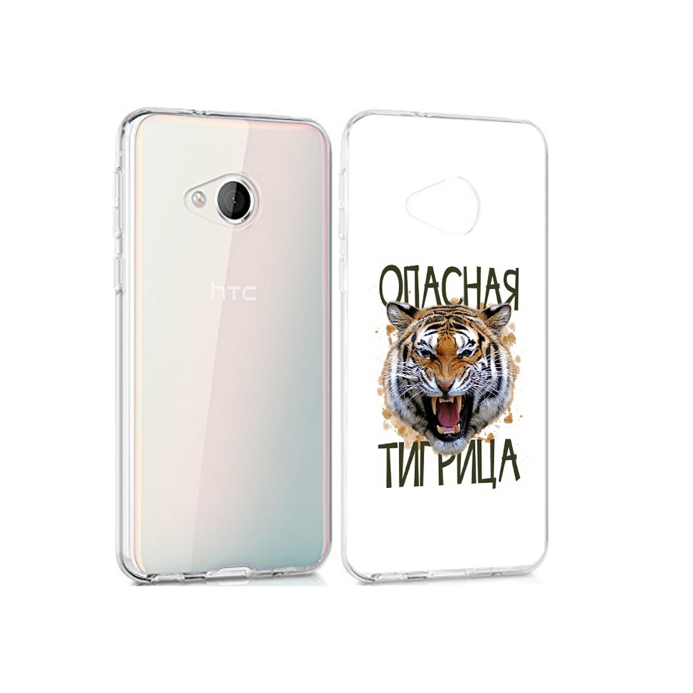 

Чехол MyPads Tocco для HTC U Play опасная тигрица, Прозрачный, Tocco