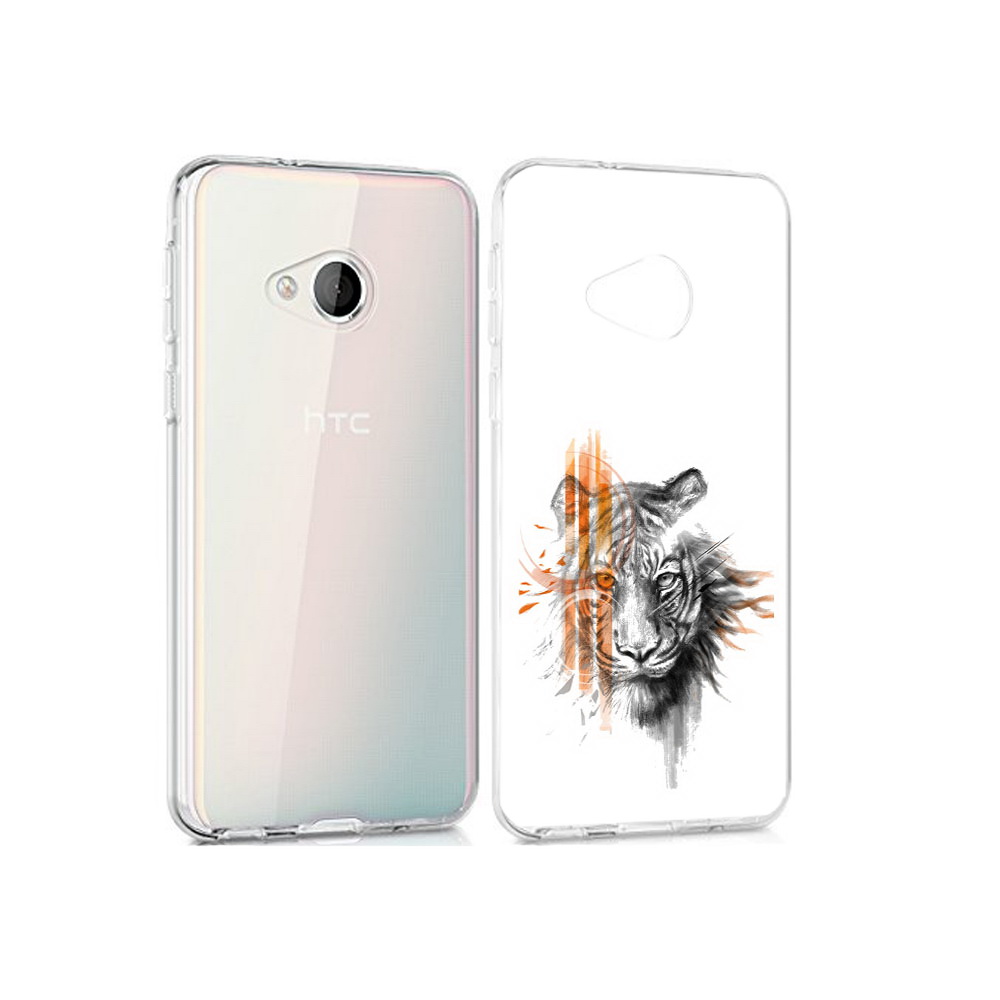 

Чехол MyPads Tocco для HTC U Play огненный тигр, Прозрачный, Tocco