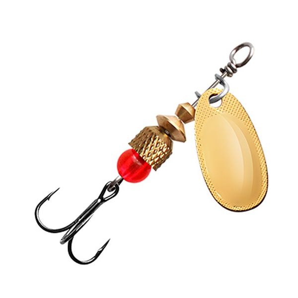 Блесна-вертушка для рыбалки AQUA ESTI ROCKET-1 3,0g, золото, 2 штуки в комплекте