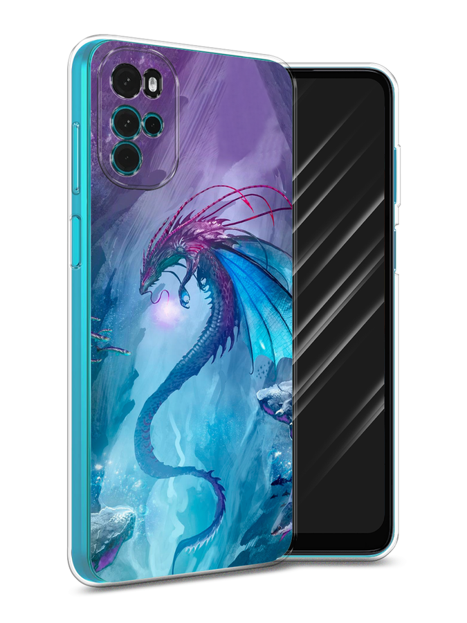 

Чехол Awog на Motorola Moto G22 "Водный дракон", Разноцветный, 243150-2