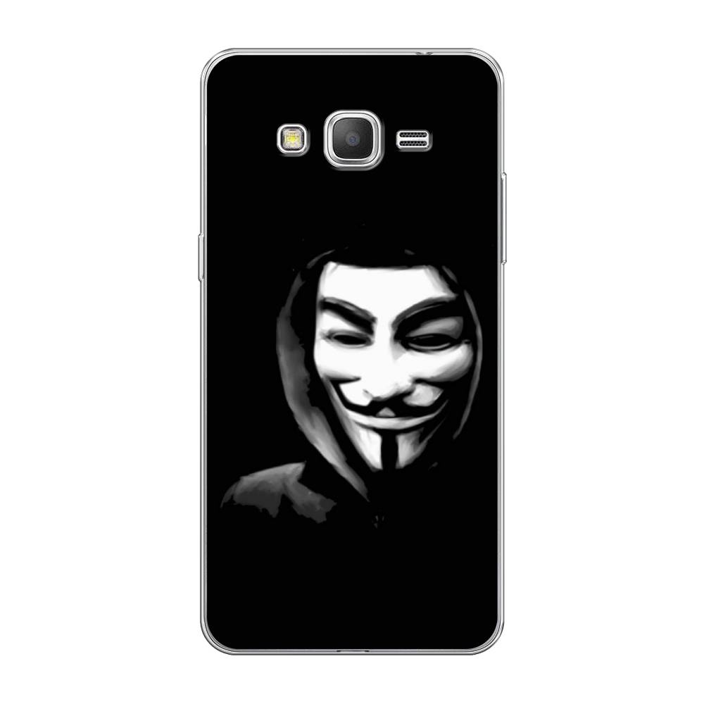 

Чехол Awog на Samsung Galaxy Grand Prime / Самсунг Grand Prime "Анонимус", Черный;серый;белый, 21950-5