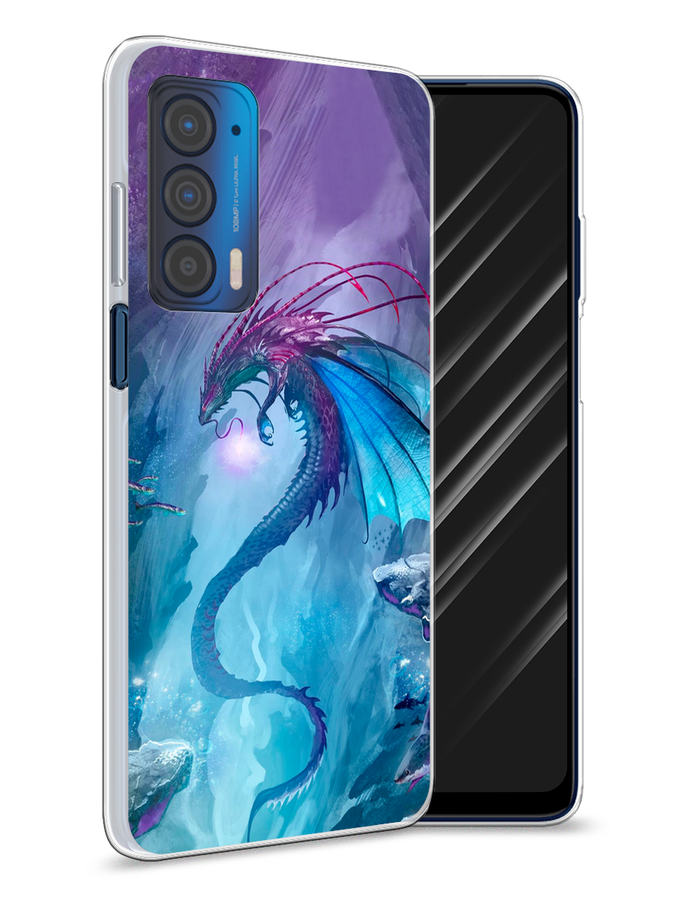 

Чехол Awog на Motorola Edge (2021) "Водный дракон", Разноцветный, 242950-2