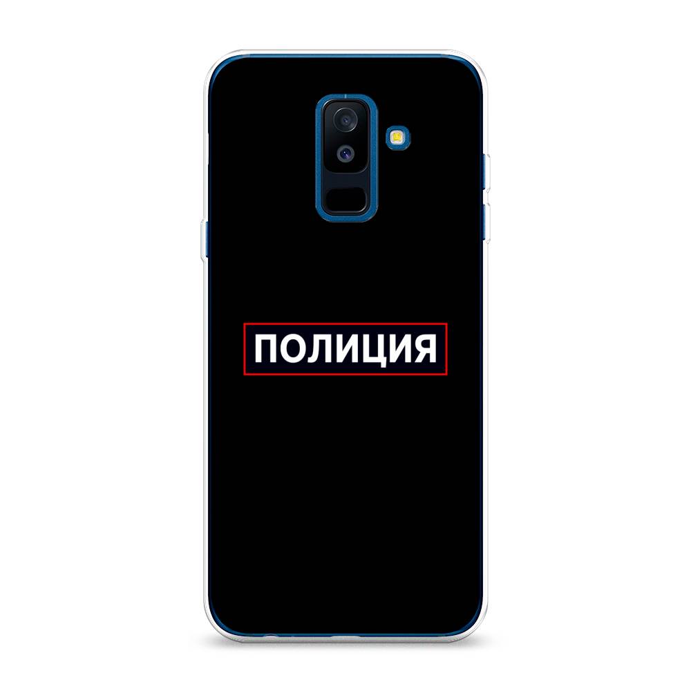 

Чехол Awog на Samsung Galaxy A6 + "Police logo", Черный;белый;красный, 26050-5