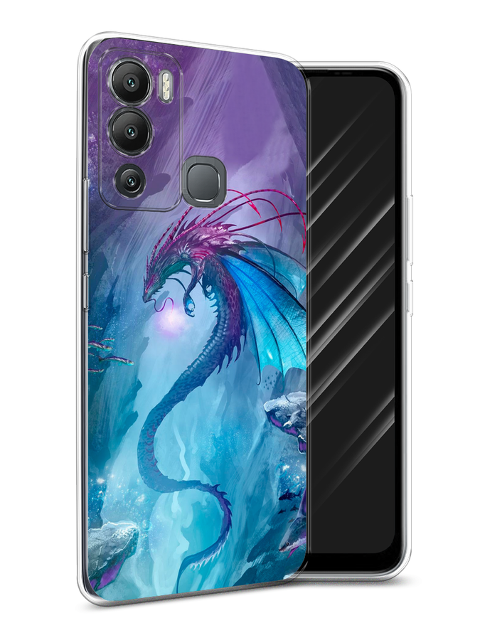 

Чехол Awog на Infinix Hot 12i "Водный дракон", Разноцветный, 3101250-2
