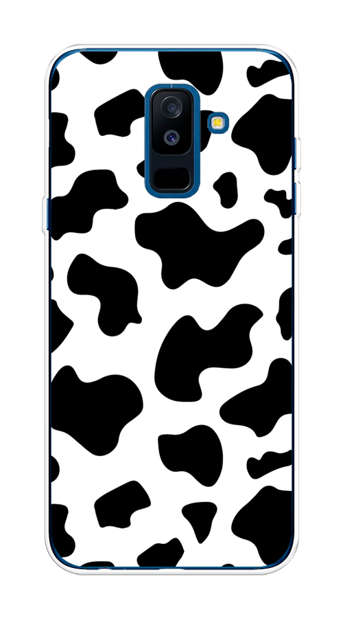 

Чехол Awog на Samsung Galaxy A6 + "Пятна коровы", Белый;черный, 26050-1