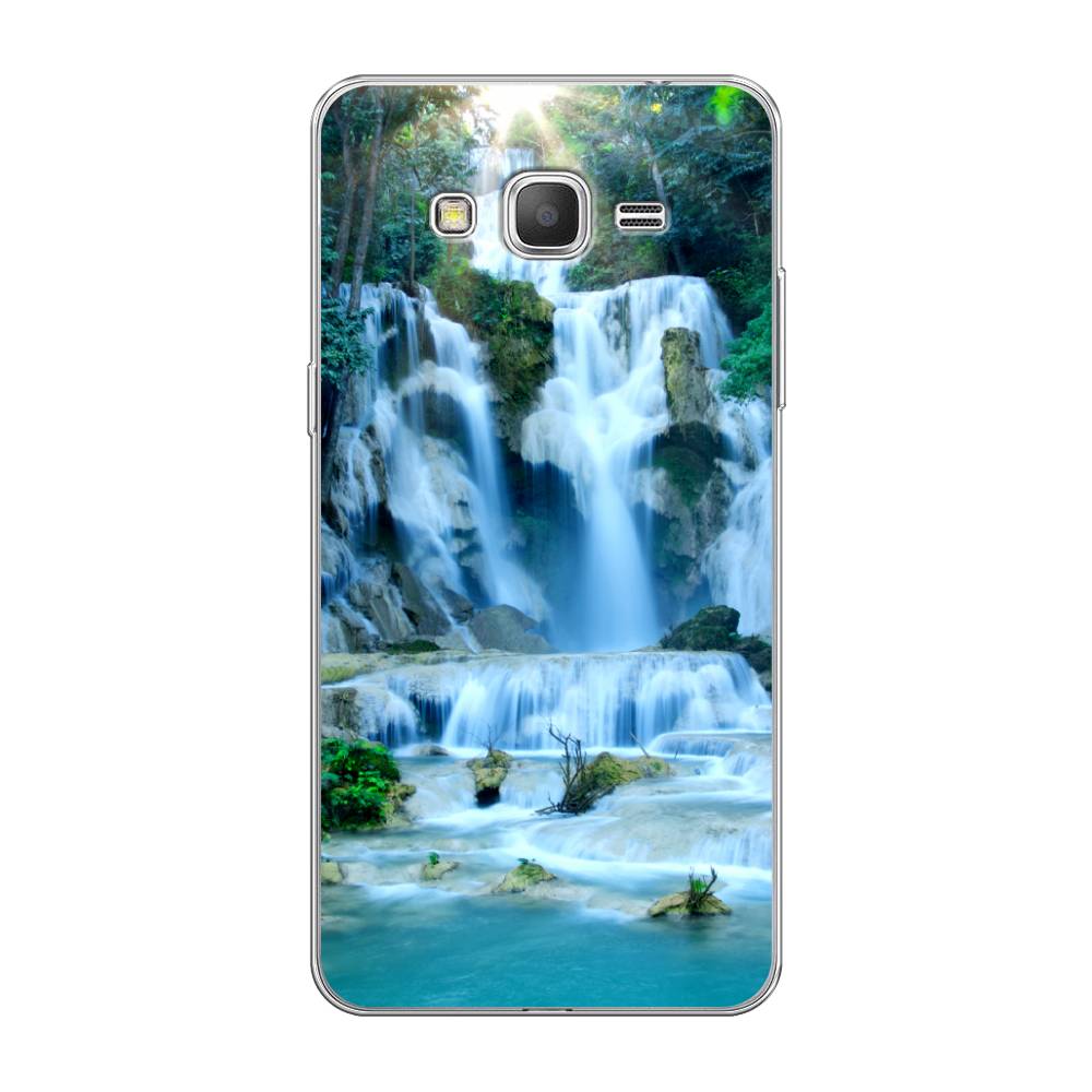 

Чехол Awog на Samsung Galaxy Grand Prime / Самсунг Grand Prime "Водопад 8", Голубой;зеленый, 21950-4