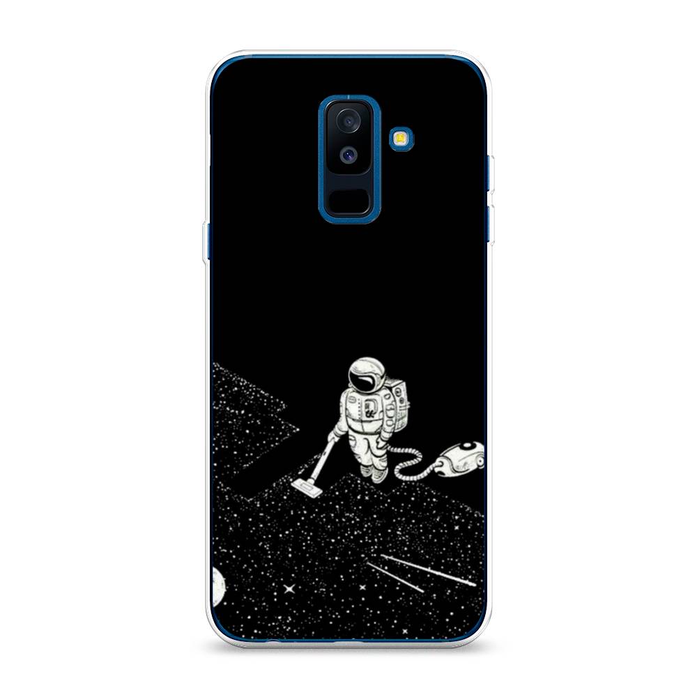 фото Чехол awog "космонавт с пылесосом" для samsung galaxy a6 +