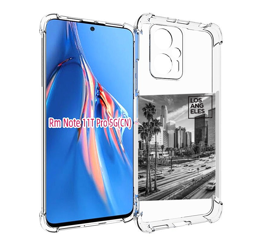 

Чехол MyPads черно белый лос анджелес для Xiaomi Redmi Note 11T Pro / 11T Pro Plus / Po..., Прозрачный, Tocco