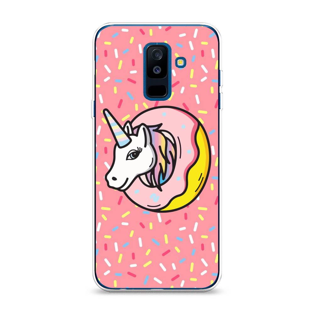 

Чехол Awog на Samsung Galaxy A6 + "Единорог в пончике", Розовый;желтый;белый, 26050-2