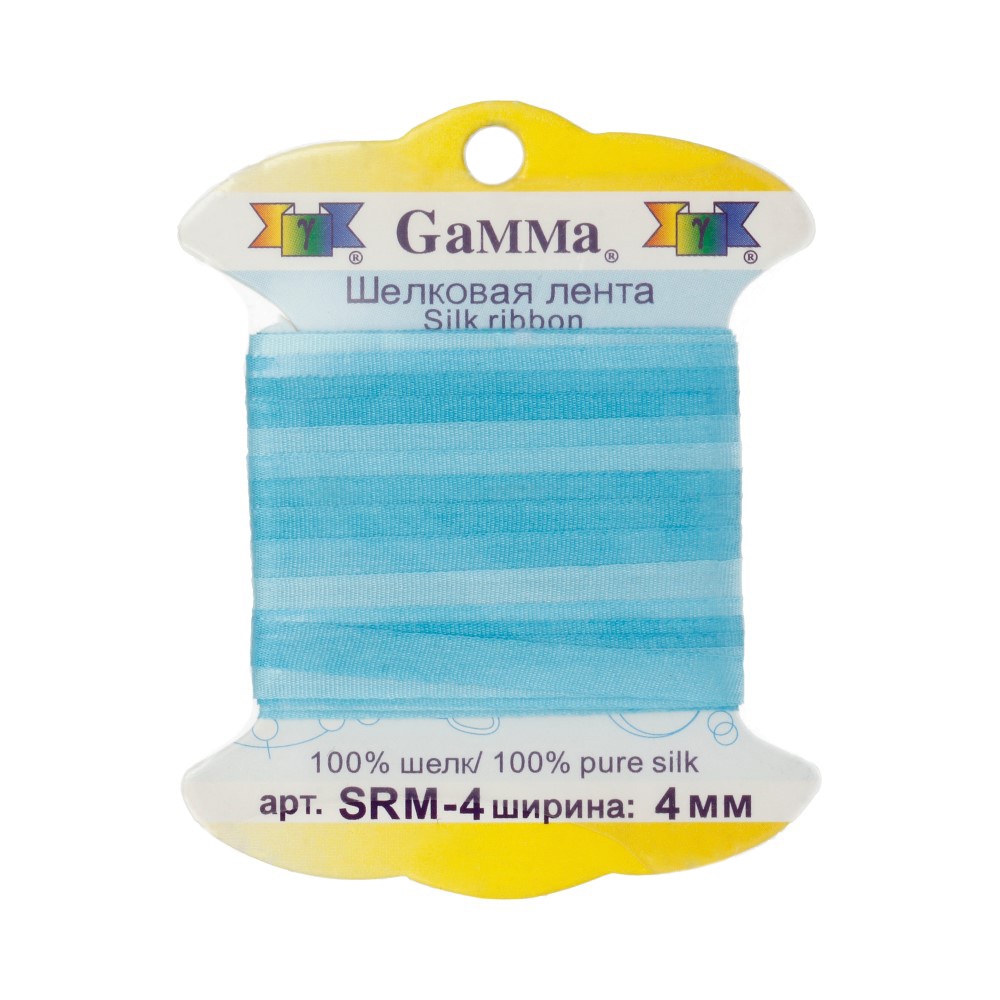 

Нить Gamma шелковая, 4 мм, 9,1 +/- 0,5 м, M044, цвет светло-голубой и голубой, шелковая, 4 мм, 9,1 +/- 0,5 м, M044, цвет светло-голубой и голубой