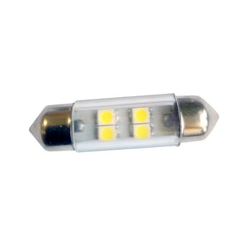 фото Лампа светодиодная маяк t11/c5w (sv8.5) 12v 5w, 12t11x36-w/4smd, 1 шт